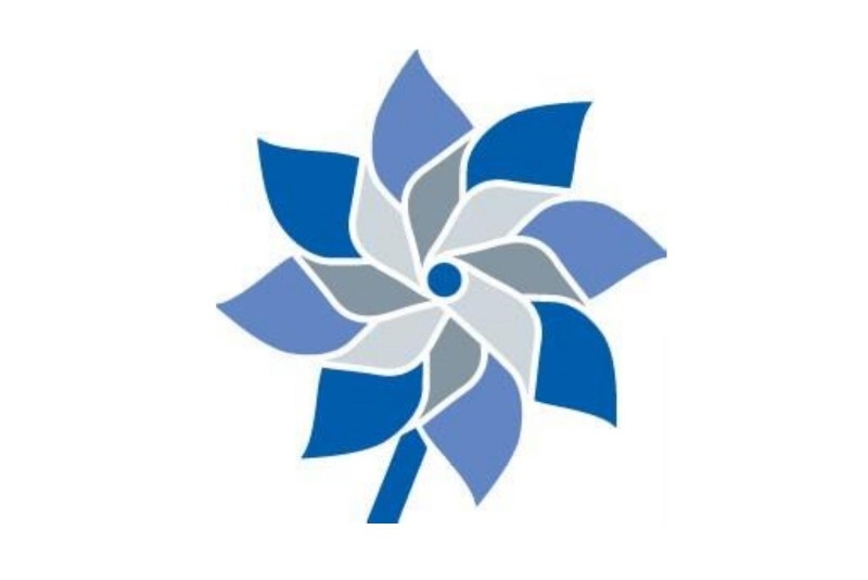 Healthy Family America's blue pinwheel logo